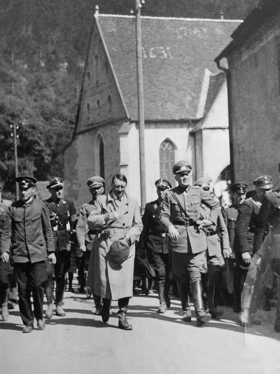 Adolf Hitler and General von Blomberg in Blaubeuren
